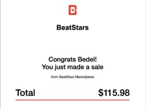 Bedel beatstars sale notification